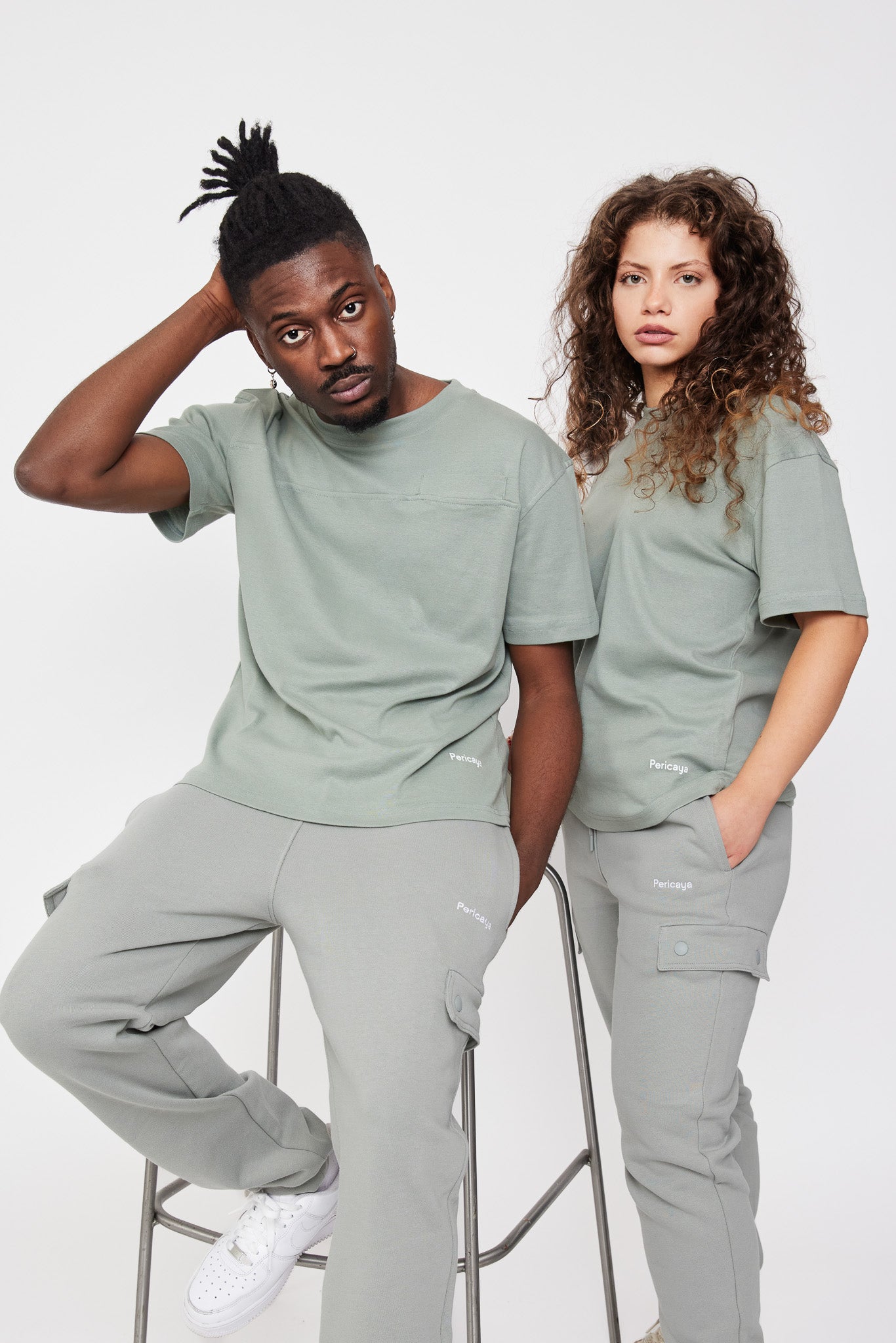 Organic Cotton Jogger - Green Slate